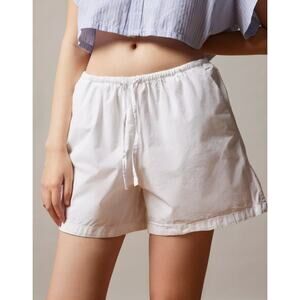 Urban Outfitters BDG Joey Poplin Shorts | Sz XL, White Cotton NEW!